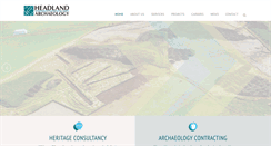 Desktop Screenshot of headlandarchaeology.com