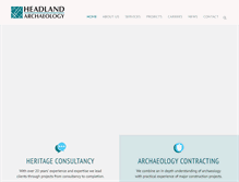 Tablet Screenshot of headlandarchaeology.com